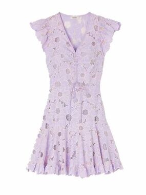 SANDRO | Broderie Anglaise Mini Dress